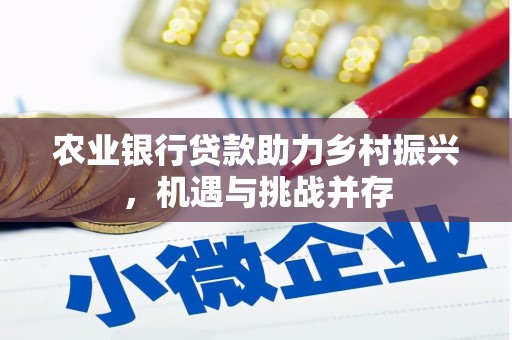寿阳农业银行贷款助力乡村振兴，机遇与挑战并存