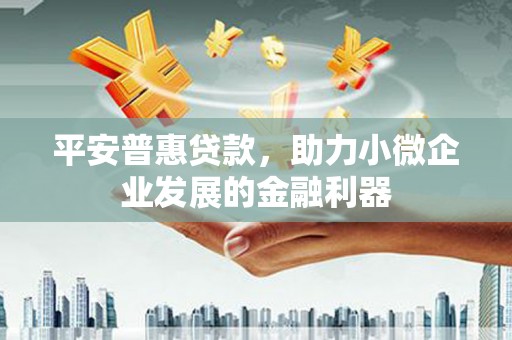 寿阳平安普惠贷款，助力小微企业发展的金融利器