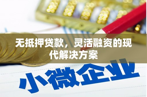 寿阳无抵押贷款，灵活融资的现代解决方案